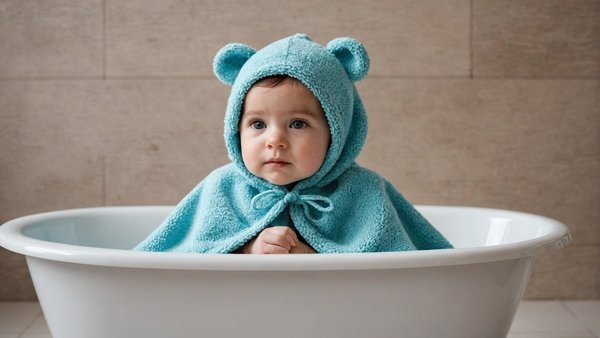 Cape de bain bébé : confort et écologie pour votre petit