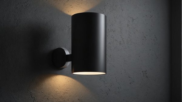 Applique murale tube noir: design et élégance modernes