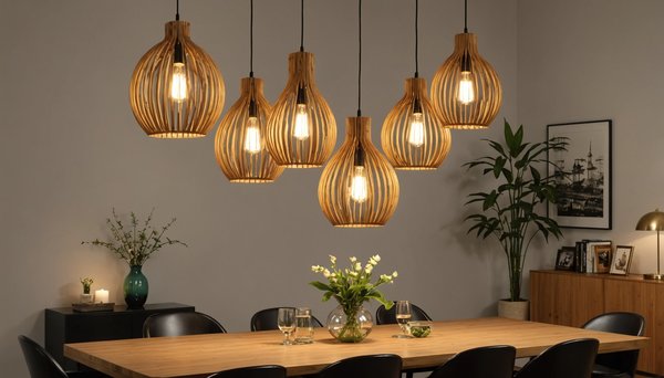 Suspension luminaire vintage en bambou : chic et écologique